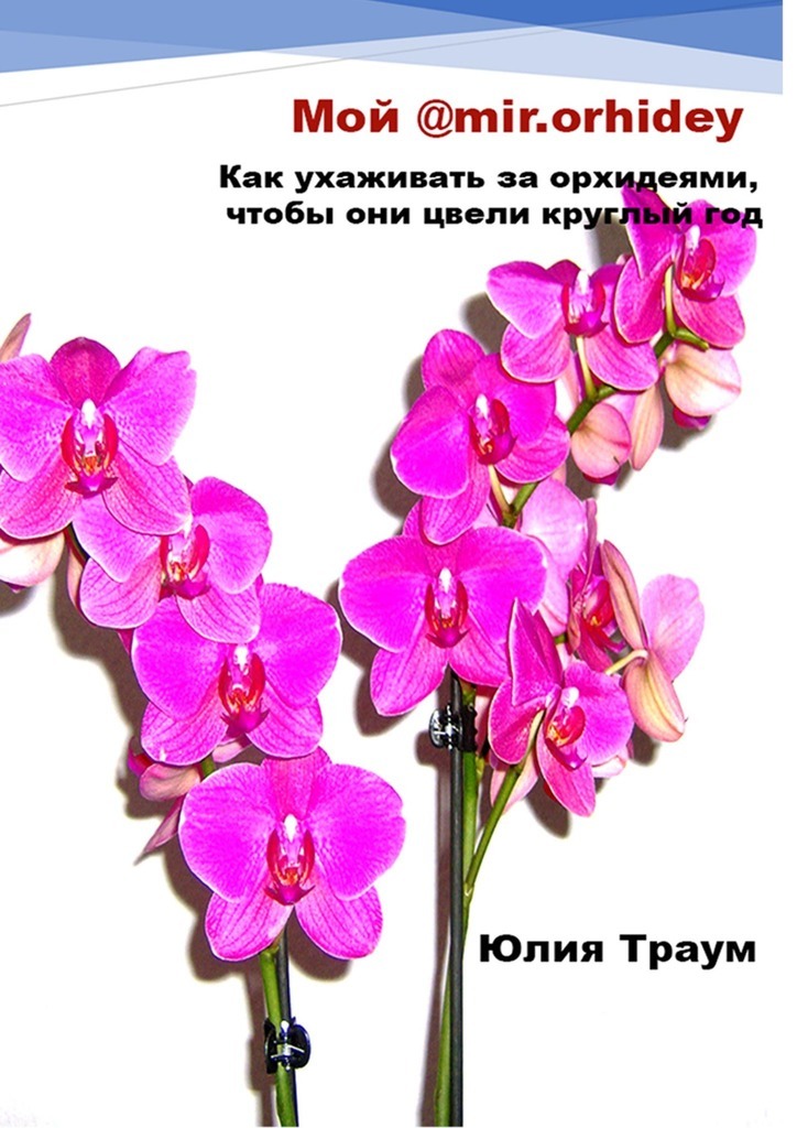 Книга Мой @mir.orhidey. Как ухаживать за орхидеями, чтобы они цвели круглый год из серии , созданная Юлия Траум, может относится к жанру Дом и Семья: прочее, Публицистика: прочее, Хобби, Ремесла. Стоимость электронной книги Мой @mir.orhidey. Как ухаживать за орхидеями, чтобы они цвели круглый год с идентификатором 38570163 составляет 148.00 руб.