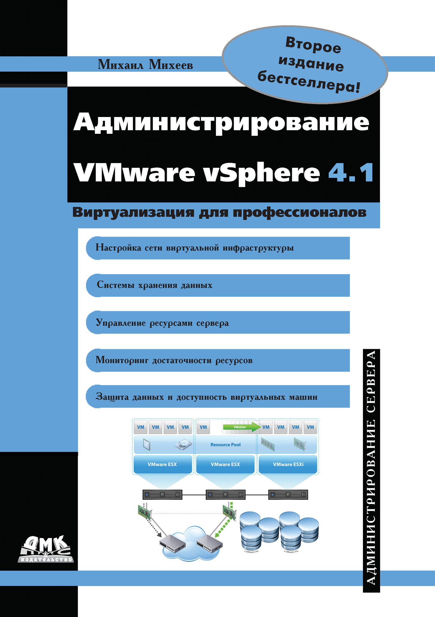 Книга  Администрирование VMware vSphere 4.1 созданная Михаил Олегович Михеев может относится к жанру ОС и сети, программы. Стоимость электронной книги Администрирование VMware vSphere 4.1 с идентификатором 635165 составляет 319.00 руб.