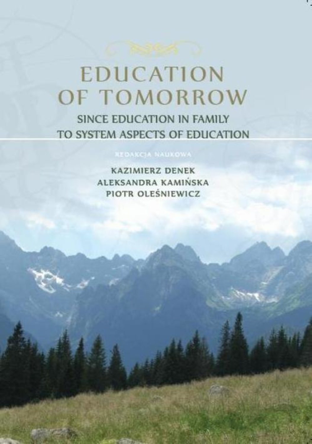 Отсутствует Education of Tomorrow. Since education in family to system aspects of education learner participation in universtiy extension education