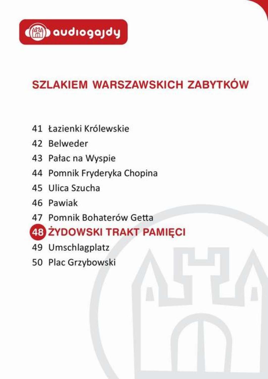 Żydowski Trakt Pamięci. Szlakiem warszawskich zabytków