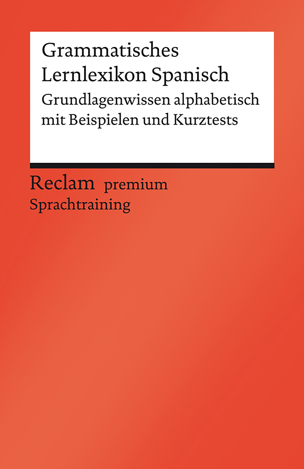 Grammatisches Lernlexikon Spanisch