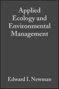 Applied Ecology and Environmental Management - Edward Newman I.