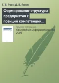Формирование структуры предприятия с позиций компетенций персонала на основе моделирования бизнес-процессов - Г. В. Росс