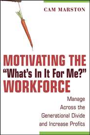 Motivating the \"What\'s In It For Me?\" Workforce. Manage Across the Generational Divide and Increase Profits