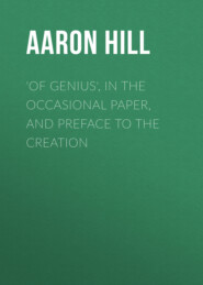 \'Of Genius\', in The Occasional Paper, and Preface to The Creation
