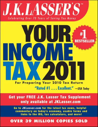 Обложка книги J.K. Lasser's Your Income Tax 2011. For Preparing Your 2010 Tax Return, J.K. Institute Lasser