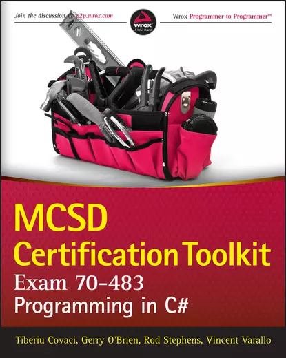 Обложка книги MCSD Certification Toolkit (Exam 70-483). Programming in C#, Rod  Stephens