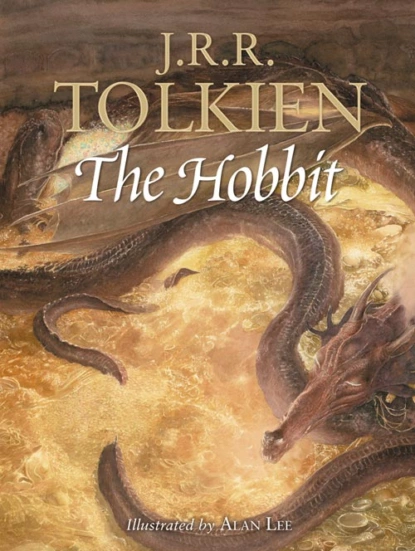 Обложка книги The Hobbit: Illustrated by Alan Lee, Alan  Lee