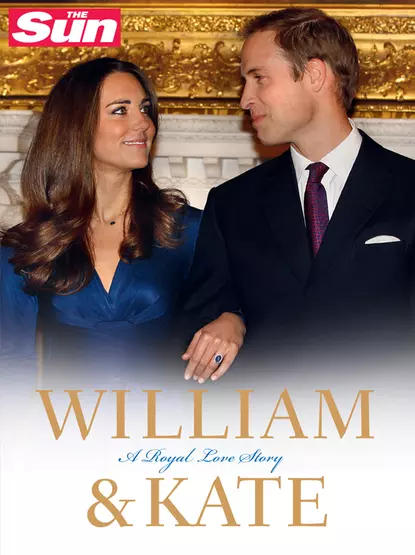 Обложка книги William and Kate: A Royal Love Story, The Sun