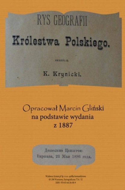 

Rys geografii Królestwa Polskiego 1887 opracowanie