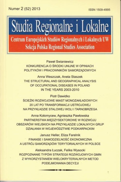 

Studia Regionalne i Lokalne nr 2(52)/2013