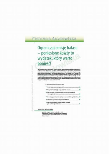 

Ograniczaj emisję hałasu – poniesione koszty to wydatek, który warto ponieść!