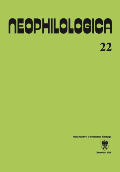 

Neophilologica. Vol. 22: Études sémantico-syntaxiques des langues romanes. Hommage à Stanisław Karolak