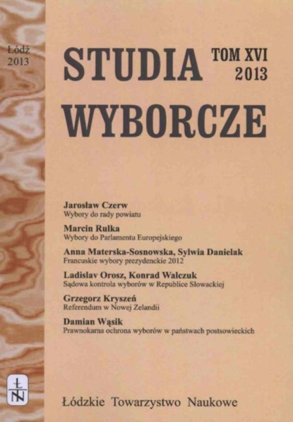 

Studia Wyborcze t. 16