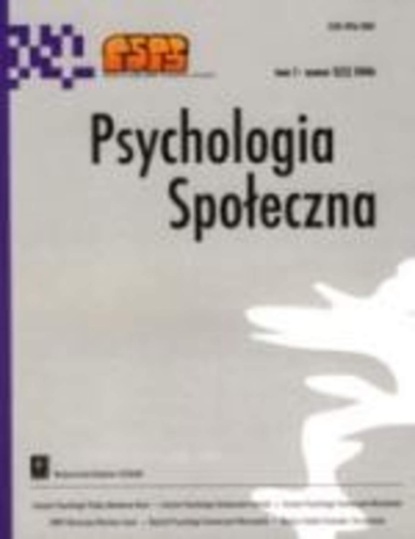 

Psychologia Społeczna nr 2(4)/2007