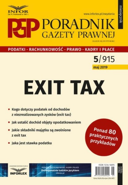 praca zbiorowa - Exit tax