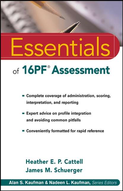 James Schuerger M. — Essentials of 16PF Assessment