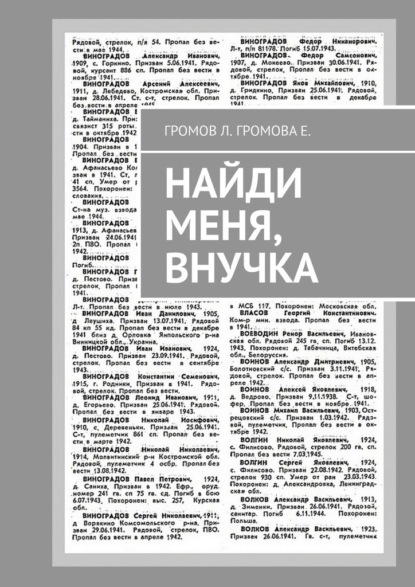 

Найди меня, внучка