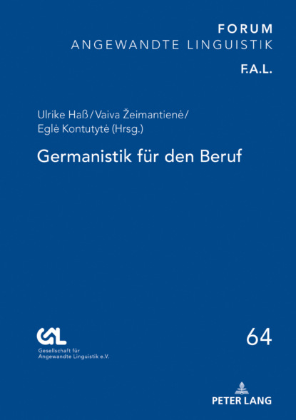 

Germanistik fuer den Beruf