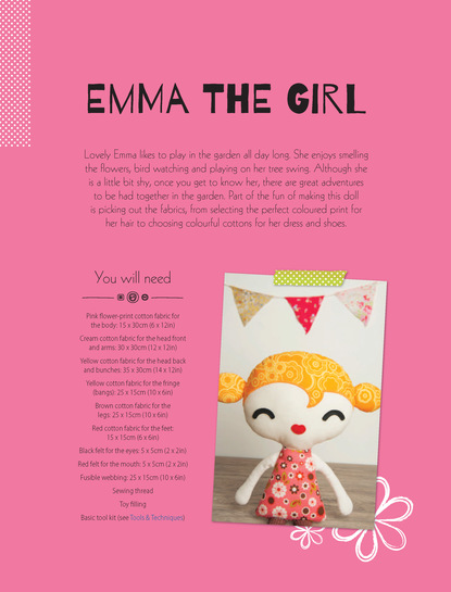 Mariska Vos Bolman — Emma the Girl Soft Toy Pattern