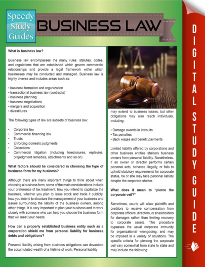 

Business Law (Speedy Study Guides)