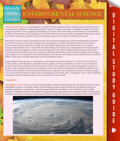 Speedy Publishing - Environmental Science (Speedy Study Guide)