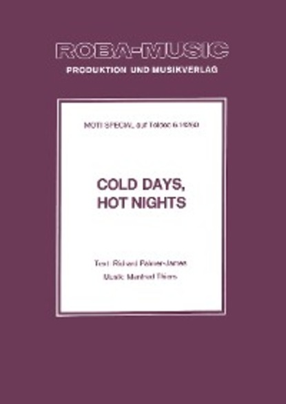 Manfred Thiers - Cold Days, Hot Nights