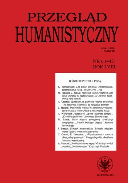 

Przegląd Humanistyczny 2014/6 (447)