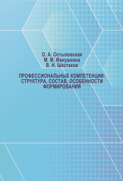 Профессиональные компетенции: структура, состав, особенности формирования (Маргарита Манушкина). 2020г. 