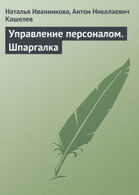 Шпаргалка: Эффективность управления персоналом